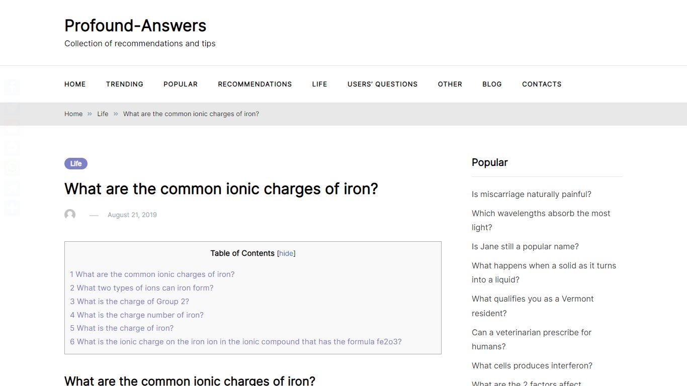 What are the common ionic charges of iron? – Profound-Answers